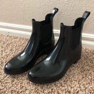 Ankle Rain Boots Black J. Crew